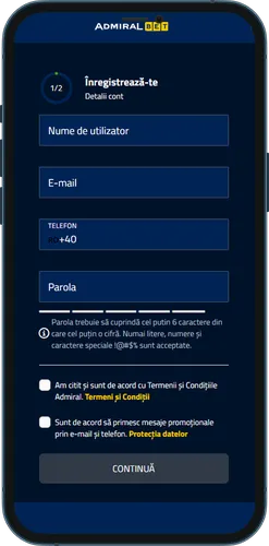 AdmiralBet register